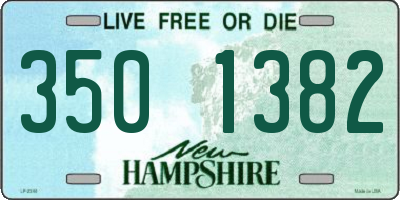 NH license plate 3501382