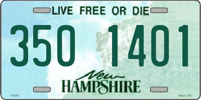 NH license plate 3501401