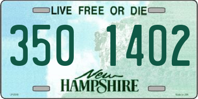 NH license plate 3501402