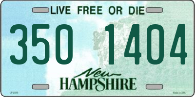 NH license plate 3501404