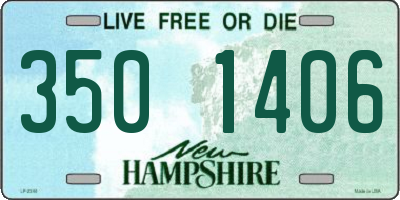 NH license plate 3501406