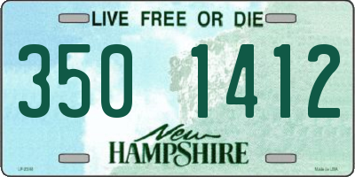 NH license plate 3501412