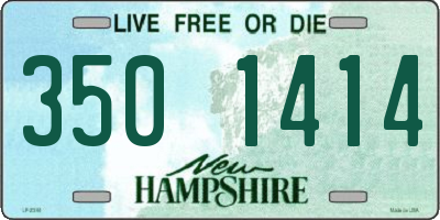 NH license plate 3501414
