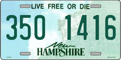 NH license plate 3501416