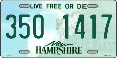 NH license plate 3501417