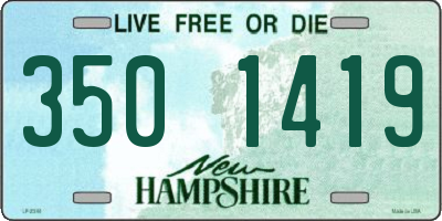 NH license plate 3501419