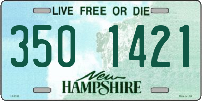 NH license plate 3501421