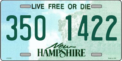 NH license plate 3501422