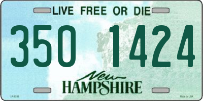 NH license plate 3501424
