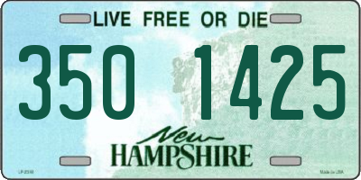 NH license plate 3501425