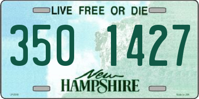NH license plate 3501427