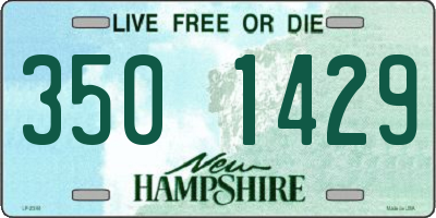 NH license plate 3501429