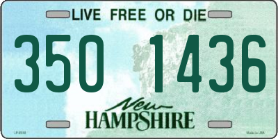 NH license plate 3501436