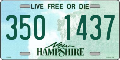 NH license plate 3501437