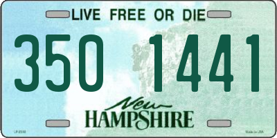 NH license plate 3501441