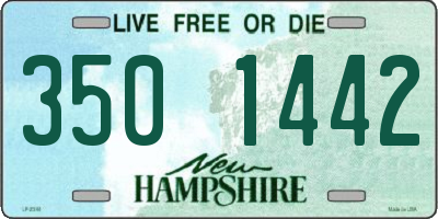 NH license plate 3501442