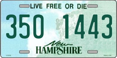 NH license plate 3501443