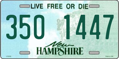 NH license plate 3501447