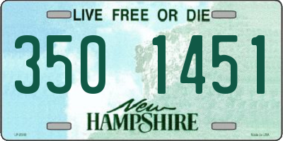 NH license plate 3501451