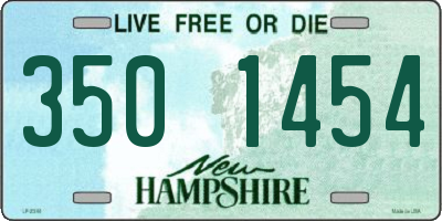 NH license plate 3501454