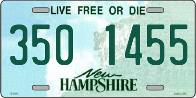 NH license plate 3501455