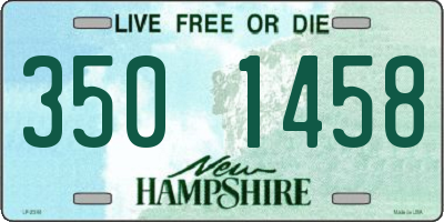 NH license plate 3501458