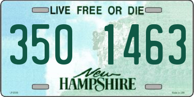 NH license plate 3501463