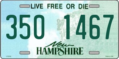 NH license plate 3501467