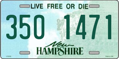 NH license plate 3501471