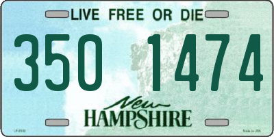 NH license plate 3501474