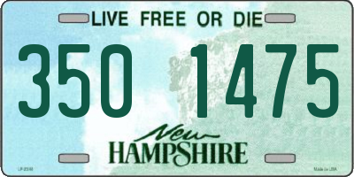 NH license plate 3501475