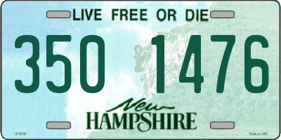 NH license plate 3501476