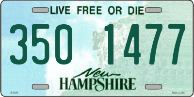 NH license plate 3501477