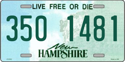 NH license plate 3501481