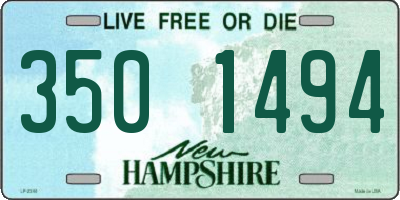 NH license plate 3501494