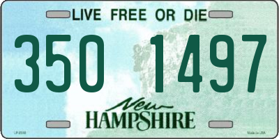 NH license plate 3501497