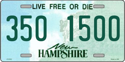 NH license plate 3501500