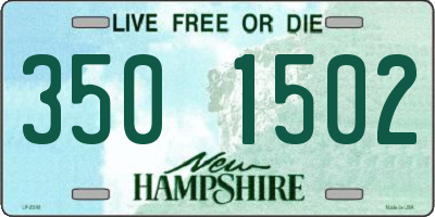 NH license plate 3501502