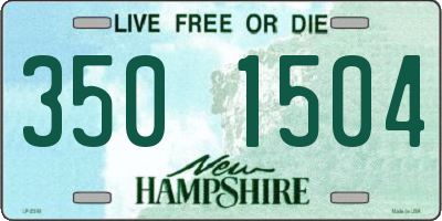 NH license plate 3501504
