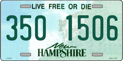 NH license plate 3501506