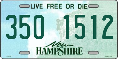 NH license plate 3501512