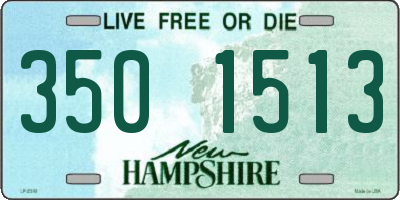 NH license plate 3501513
