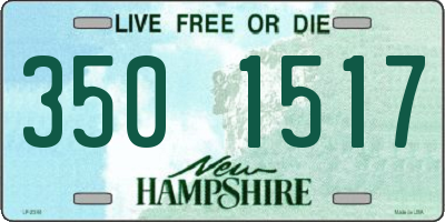 NH license plate 3501517