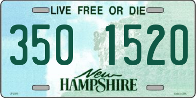 NH license plate 3501520
