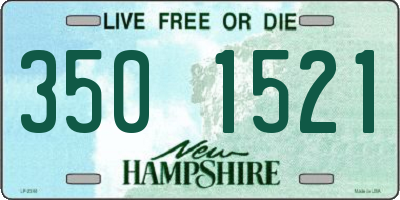 NH license plate 3501521