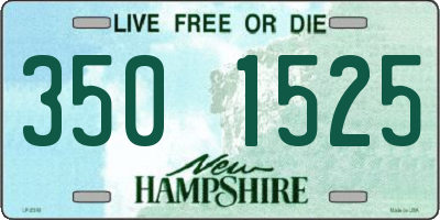 NH license plate 3501525