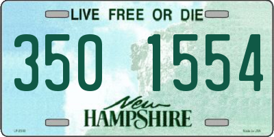 NH license plate 3501554