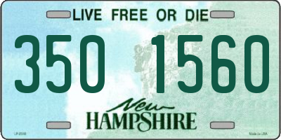 NH license plate 3501560