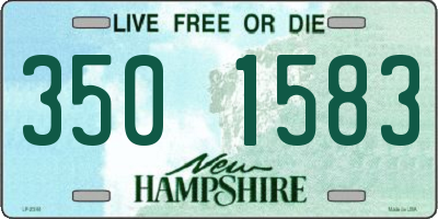 NH license plate 3501583
