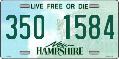 NH license plate 3501584